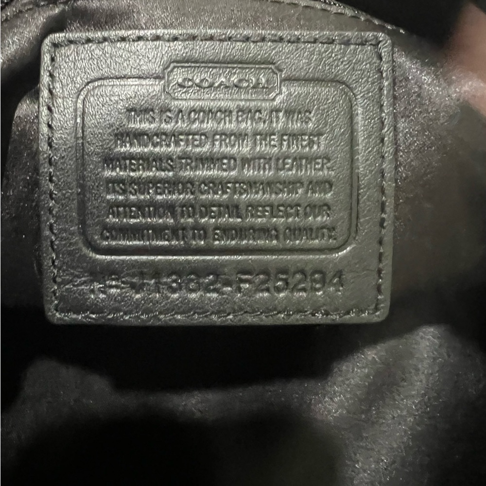 Coach Black Monogram Shoulder Bag - Picture 5 of 5